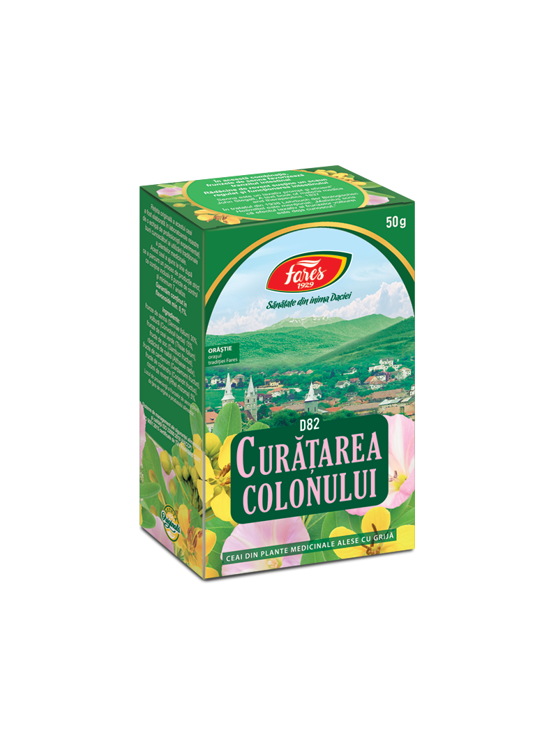 Ceai Curatarea Colonului, D82, 50 g, Fares