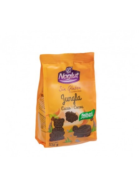 Biscuiti cu cacao pentru copii Jungla, fara gluten 100g Noglut