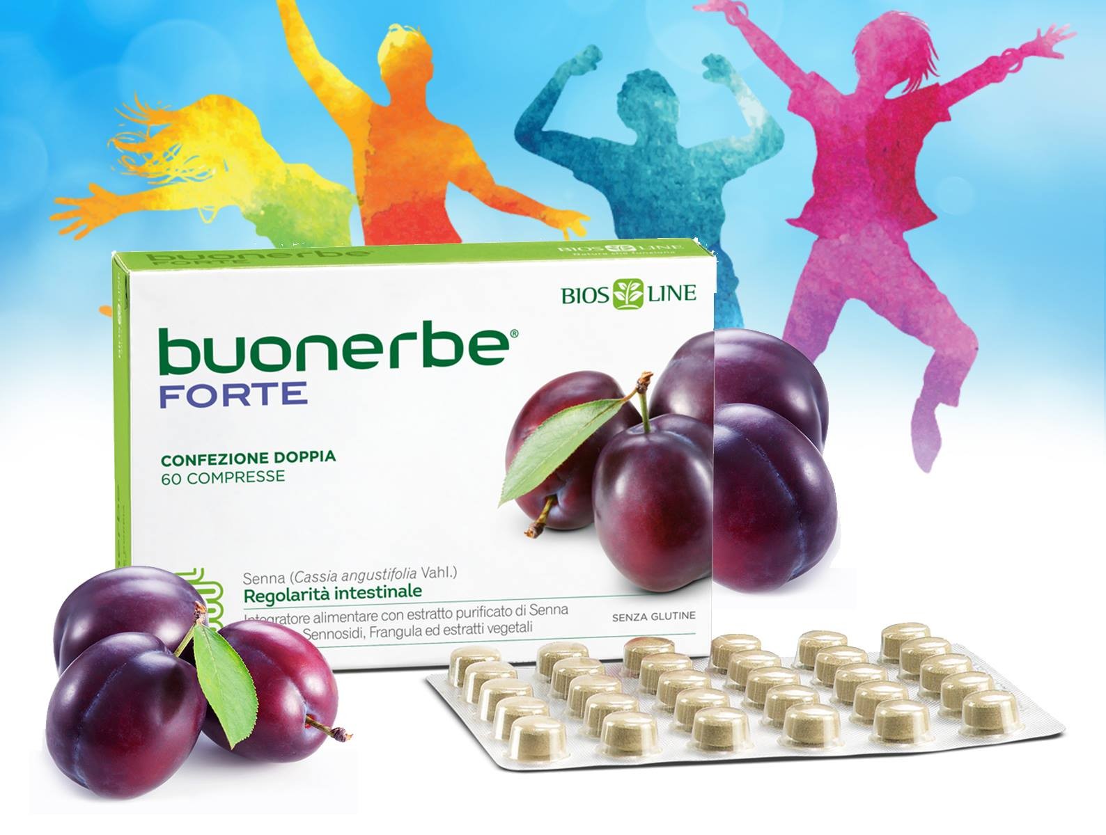 Laxativ natural cu efect rapid Buonerbe Forte 60 comprimate