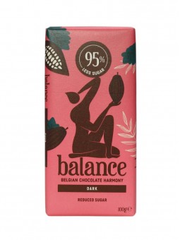 Ciocolata neagra 58% cacao cu inulina si stevie 100g Balance