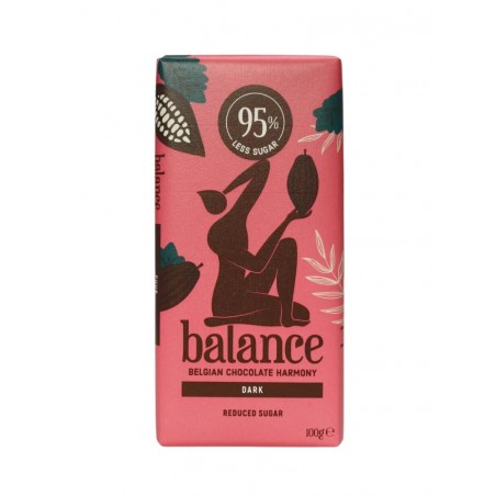 Ciocolata neagra 58% cacao cu inulina si stevie 100g Balance