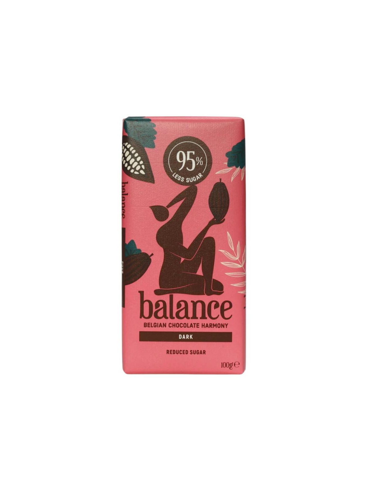 Ciocolata neagra 58% cacao cu inulina si stevie 100g Balance