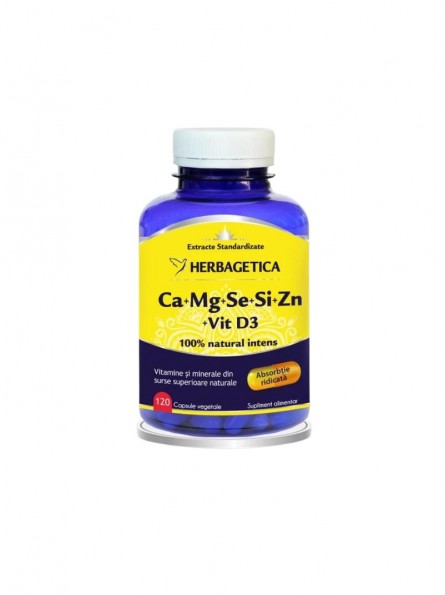 Ca+Mg+Se+Si+Zn cu Vitamina D3