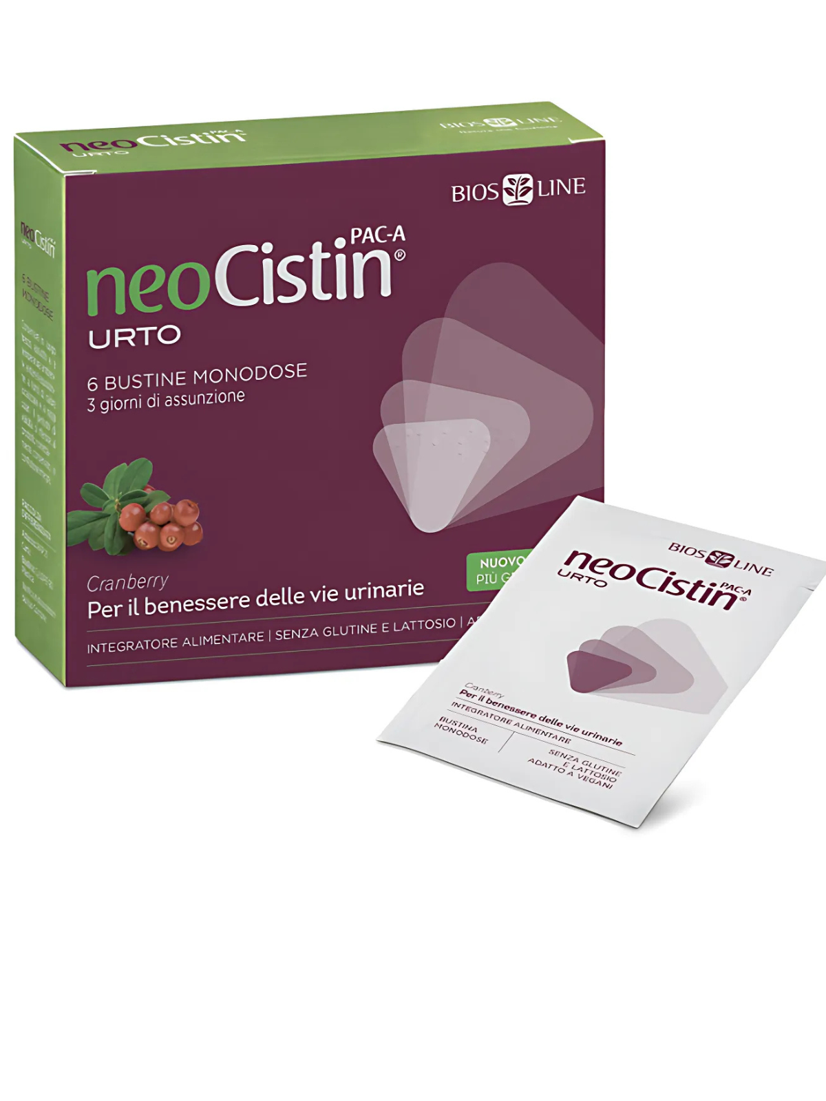 NeoCistin PAC-A Urto infectii urinare 6 plicuri Bios Line