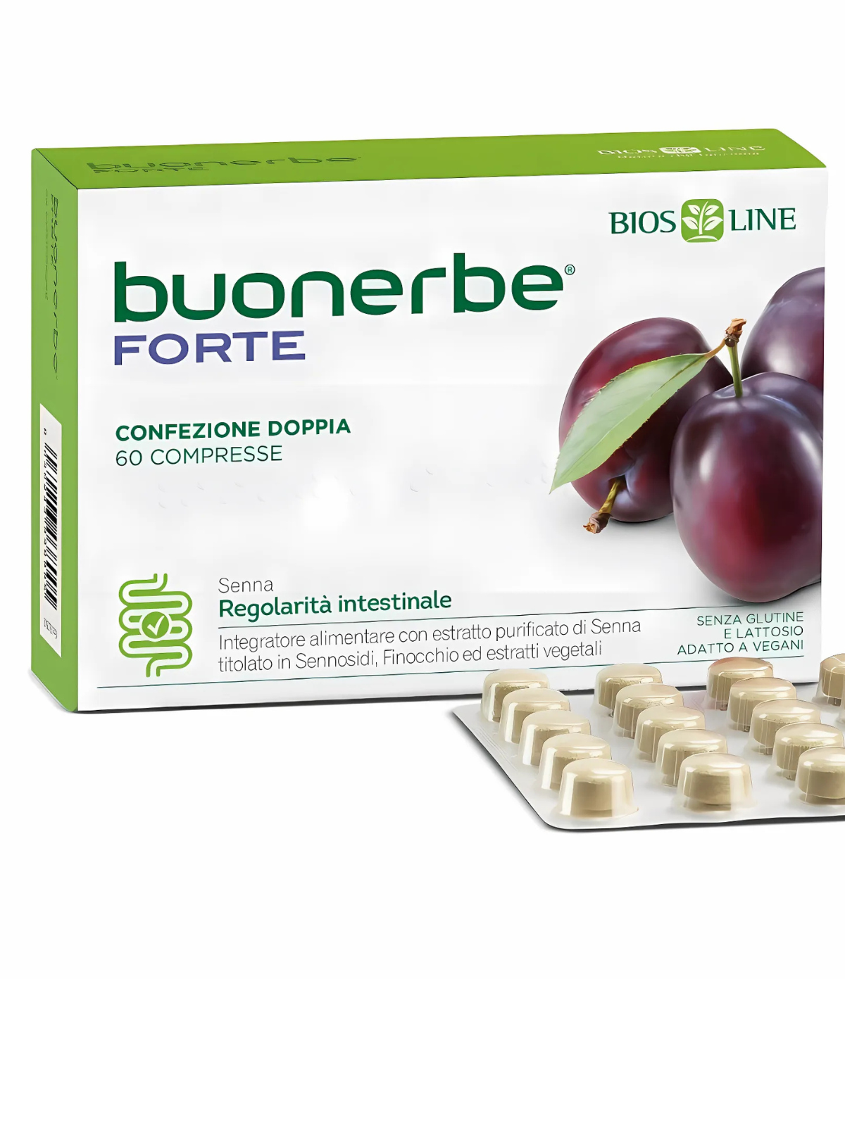 Laxativ natural cu efect rapid Buonerbe Forte 60 comprimate Bios Line