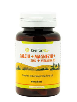 Calciu Magneziu Zinc D3 60 tablete Esenta Plant