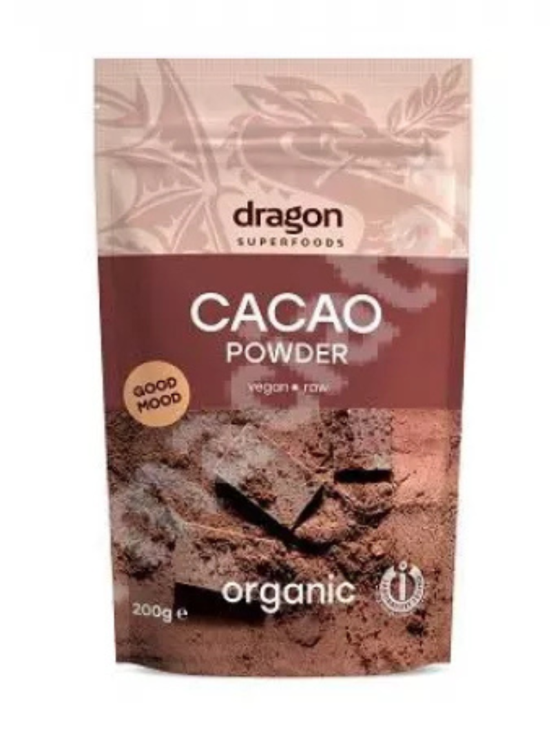 Cacao pudra raw bio 200g Dragon Superfoods